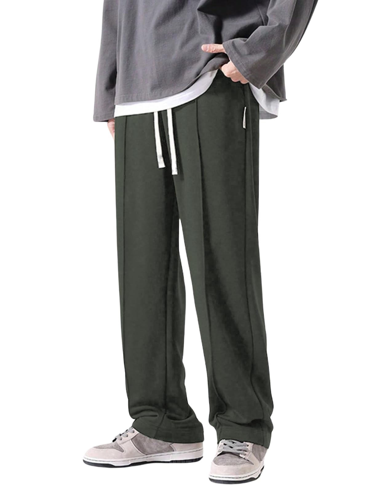 GRECIILOOKS Men's Lycra Cargo Track Pants – Loose Fit Joggers for Men | Korean Style Travel & Lounge Wear with Pockets (Available in Plus Size and Combo Pack of 2)