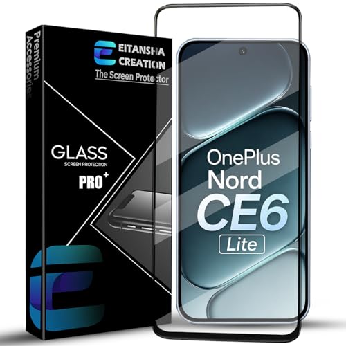 Image of Tempered Glass Screen Protector Compatible for OnePlus Nord CE6 Lite 5G / OnePlus Nord CE 6 Lite with Edge-to-Edge Coverage and Easy Installation Kit