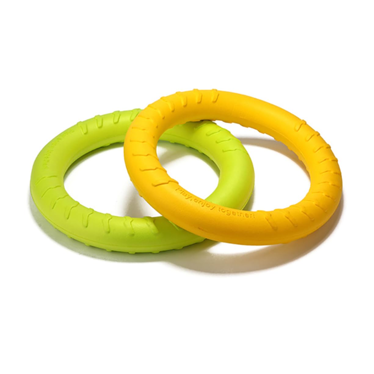 BESPORTBLE 2 Piezas Anillo de Eve eva Dog Toys Orange Juguetes para Perros Cachorros Anillo de Juguete para Mascotas Juguetes para morder Perros Cuidado Disco Volador