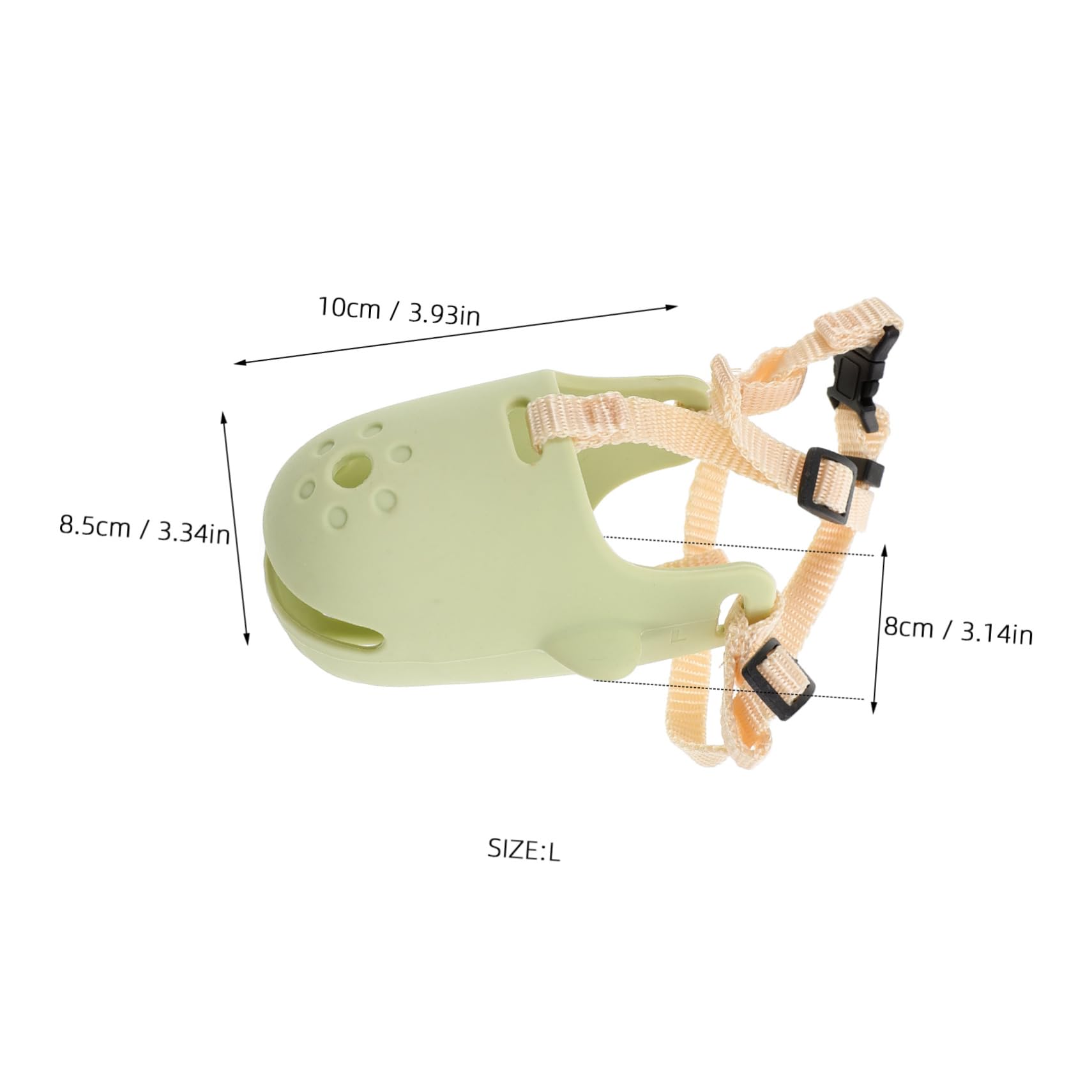 LIOOBO Corgi-Specific Dog Muzzle Soft Plastic Basket for Small Dogs Adjustable Strap Comfortable Safety Mouth Cover