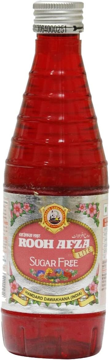 BURNEY Rooh Afza Lite Suger Free 250 Ml, Liquid