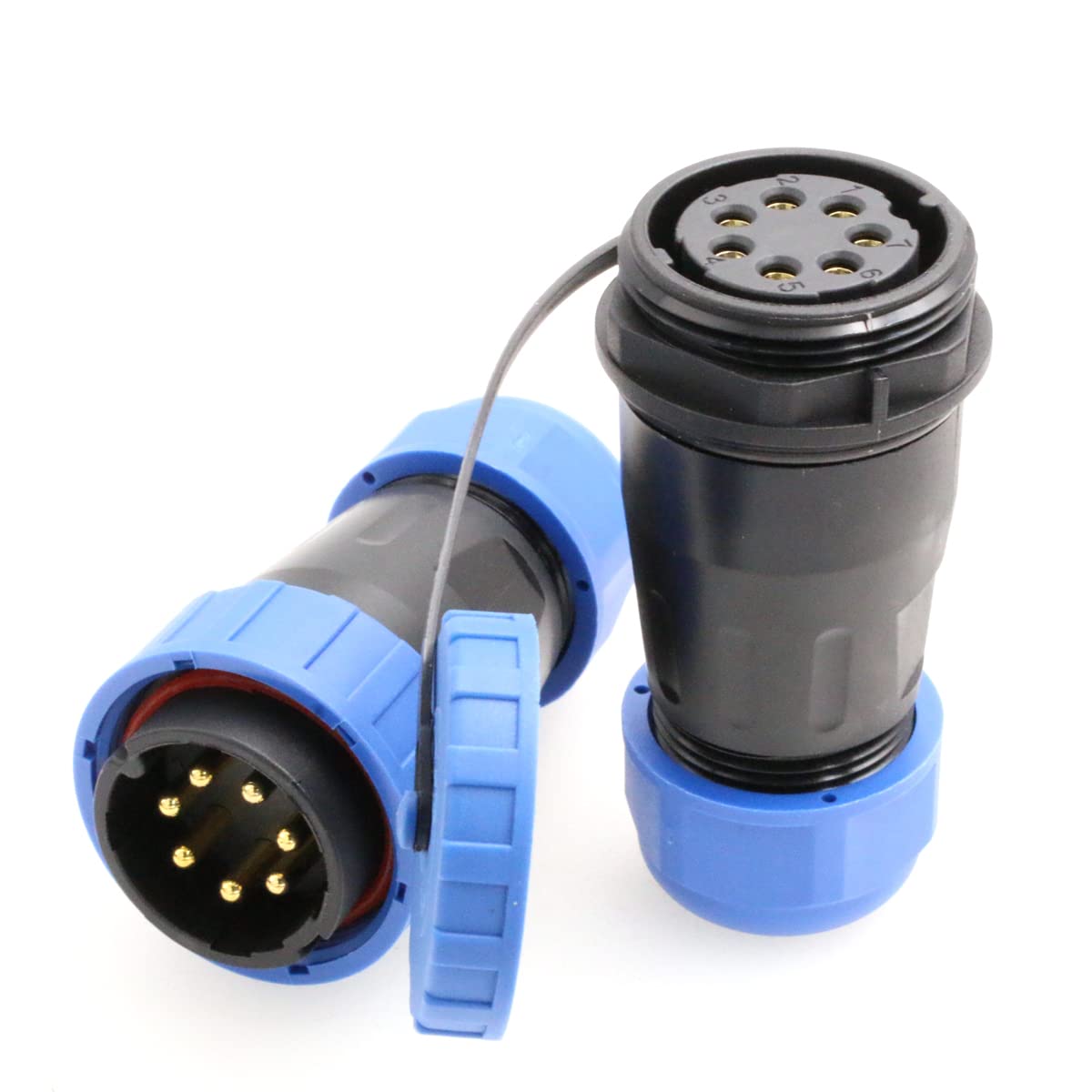Eonvic TY28 Docking Aviation Plug Quick Disconect Waterproof Panel Mount Wire Connector 4pin 5pin 6pin 7pin 9pin Male Plug and Femae Socket (7Pin) - Image 4