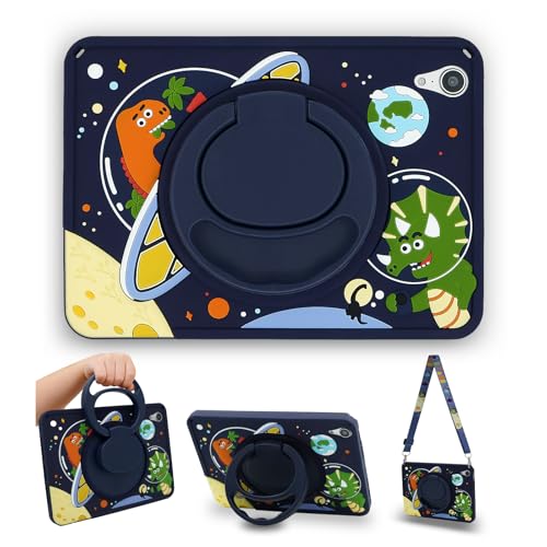 NidoPaz Kids Protective Case for Apple iPad mini 7 (A17 Pro) 2024 / Mini 6 (A15) 2021 8.3 Inch Silicone Dinosaur Cover for iPad mini 7th & 6th Generation with Stand for Boys