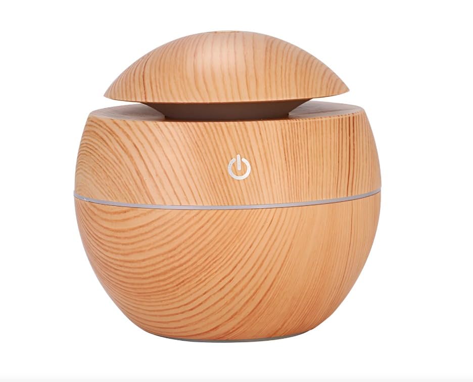 Umidificador 130ml Difusor de Aromas Ultrassônico com LED Silencioso Portátil Bivolt para