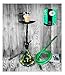 Produktbild Amo Shihsa Set | Chamäleon Schwarz Grün | für 1 bis 4 Personen (erweiterbar) Wasserpfeife | inkl. Zubehör + Shiha-Kohle Nargile, Hookah |