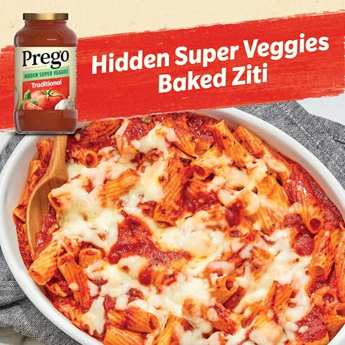 Image of Prego Hidden Super Veggies Traditional Pasta Sauce, Plant Based Sauce, 24 Oz Jar (Pack of 4)