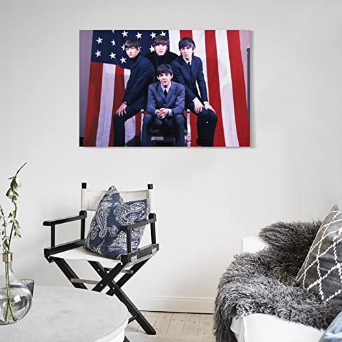 Poster décoratif sur toile du groupe Beatles – Impression moderne pour chambre à coucher – 50 x 75 cm - Les Beatles, Paul McCartney, John Lennon, RIngo Starr, George Harrison Poster décoratif sur toile du groupe Beatles - Impression moderne pour chambre à coucher - 50 x 75 cm – Image 6