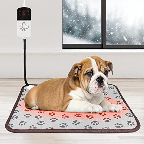 OTOFY Pet Heating Pad for Dog Cat Heat Mat Indoor Electric Waterproof Dog Heated Pad with Chew Resistant Cord, Pet Blanket Warmer