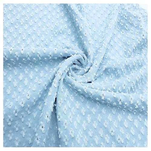 Tissu denim au mètre tissus en coton jean lavé bleu perforé matériel couture 150 cm
