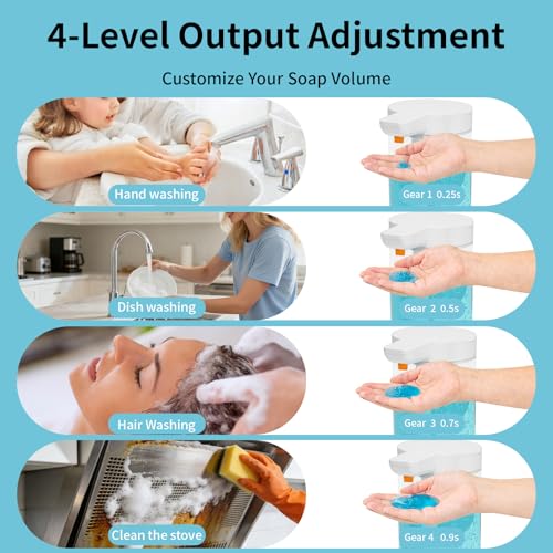 Automatic Liquid Soap Dispenser Touchless 13 5oz 400mL Orange - image 6