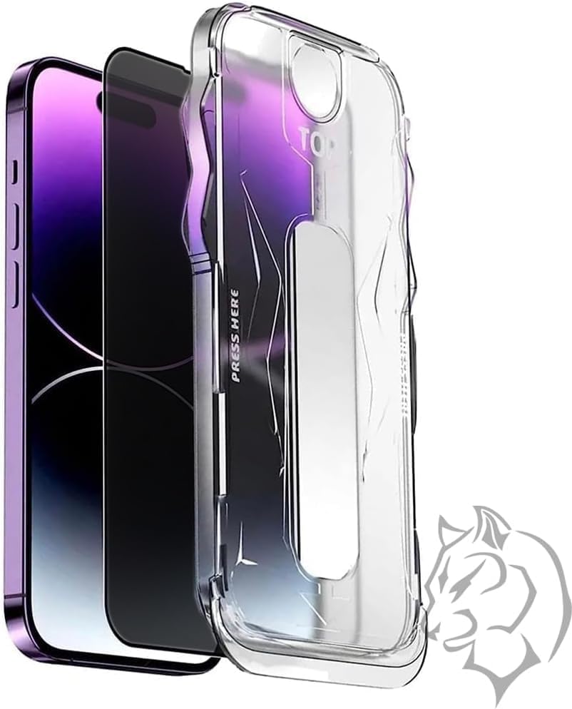 URUCHI iPhone 14 Pro Max İle Uyumlu PREMIUM Gizlilik (Privacy) Ekran Koruyucu 45° Hayalet Görünüm, Kolay Kurulum Hizalama Aparatlı, Darbelere Karşı Ekstra Güçlü ve Toz Bırakmayan Temperli Cam - Görsel 2