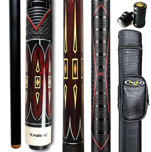 Tai ba cues taco de billar 2 piezas con estuche, punta cuero 13mm, 58" miniatura 1