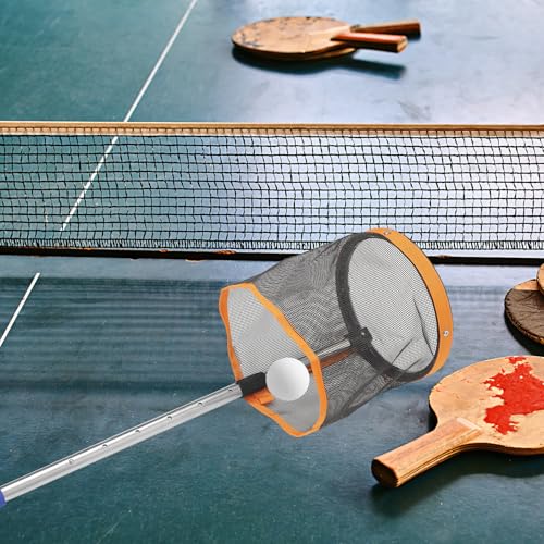 Recogedor de balones de tenis de mesa resistente al desgaste con mango telescópico ajustable 5