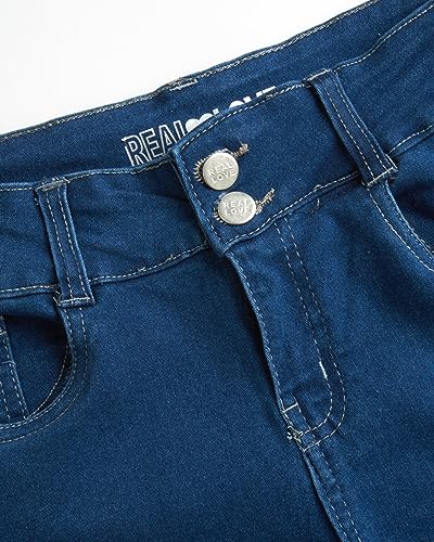 Real Love Girls' Jeans - Flare Bell Bottom Jeans - Boot Cut Stretch Denim Blue Jeans for Girls (7-16)2