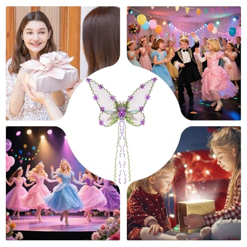 Ailes de fée accessoire de fête et costume d'elfe pour carnaval - 5