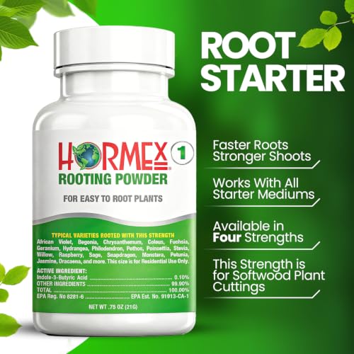 Hormex Rooting Hormone Powder #1 - Fast Roots for Tender Plant Cuttings Alternate view