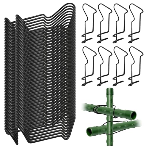Primasage 50 Stück der Größe Pflanzenspalier Verbindungsschnallen Eignen sich für Bambus-Rankgerüste im Garten Pflanzen Rankhilfe Verbinder ist Geeignet für Tomaten Gurken und Kletterpflanzen (11mm)