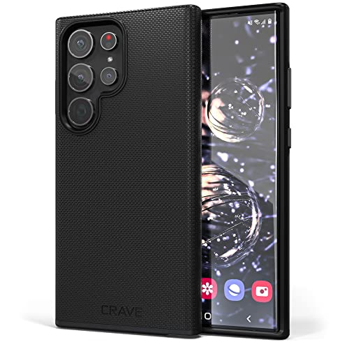 Image of Crave for Samsung Galaxy S23 Ultra Case, Shockproof Protection Dual Layer Case for Samsung Galaxy S23 Ultra (6.8 inch) - Black