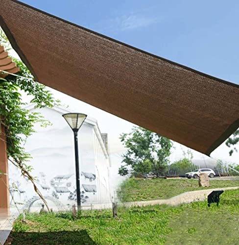 Voile d'ombrage extérieur respirante en maille 4x5m marron - 3