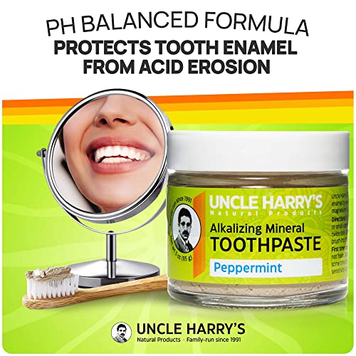 Uncle-Harrys-Peppermint-Remineralizing-Toothpaste-Natural-Whitening-Toothpaste-Freshens-Breath-Promotes-Enamel-Vegan-Fluoride-Free-Toothpaste-2-Pack