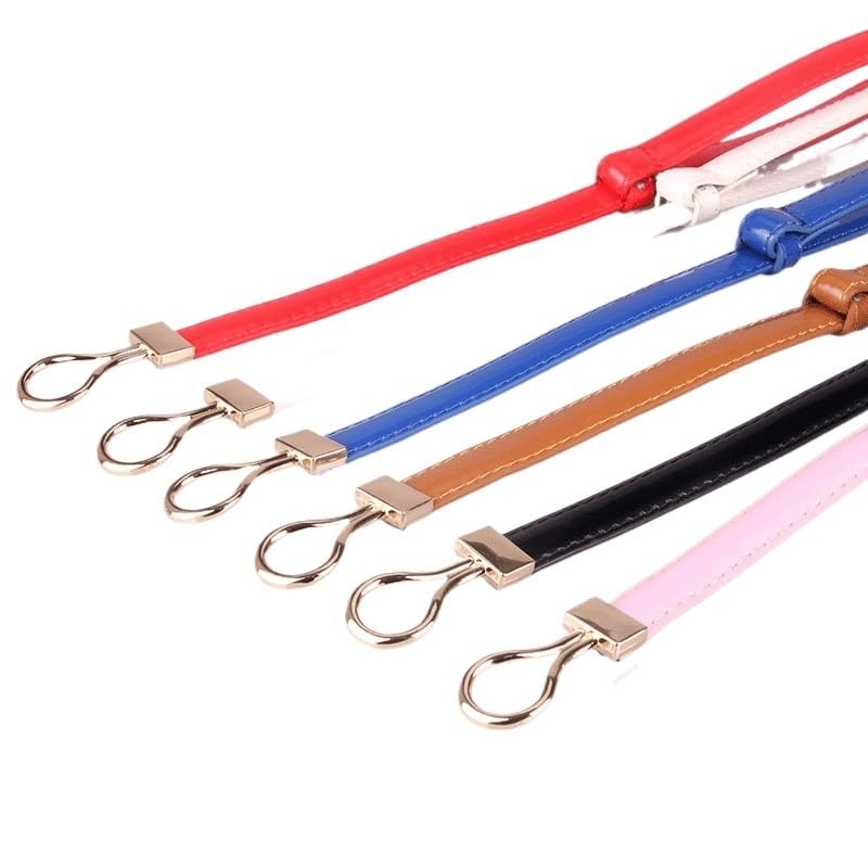 Women's Belt with Loop Buckle Adjustment Belt Women's Versatile Dress Decoration Thin Belts3