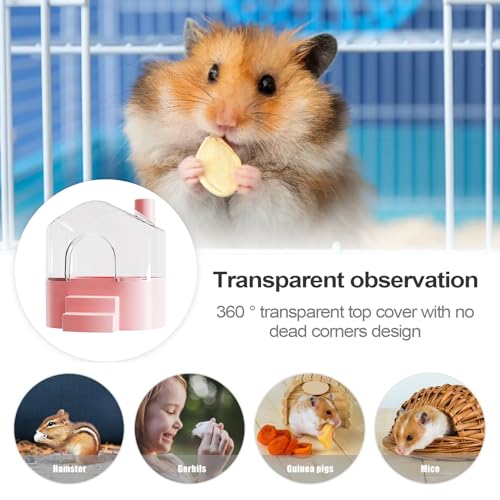 Bain de sable pour hamster grand format transparent accessoire rongeur - 4