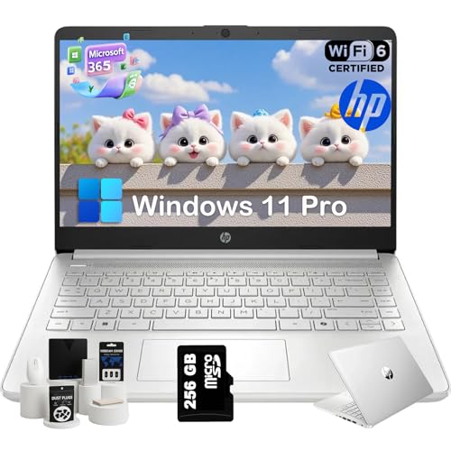 HP (エイチピー) 2025 14インチ Everyday Laptop Computer 学生&ビジネス用 - AI搭載 1-Y Office 365 ? Intel クアッドコア CPU ? 超軽量 ? 16G RAM ? 384Gストレージ (12