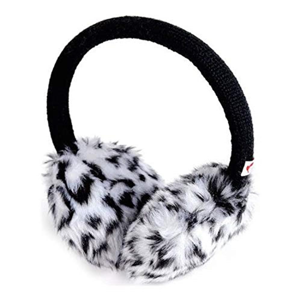 Girl's and Boy's Animal Print Winter Fur Earmuffs (White & Black)-image-23