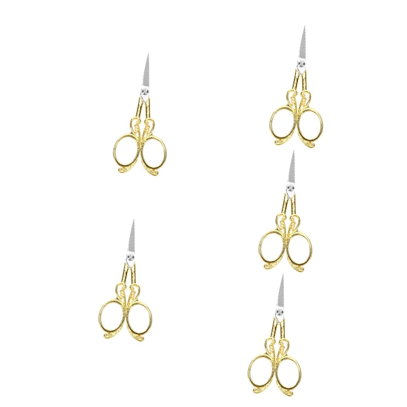Anneome 5stücke Vintage Design Stickschere Aus Edelstahl Für Handarbeiten Retro Nähzubehör Mit Ergonomischem Griff Für Bastelprojekte Und Heimarbeiten