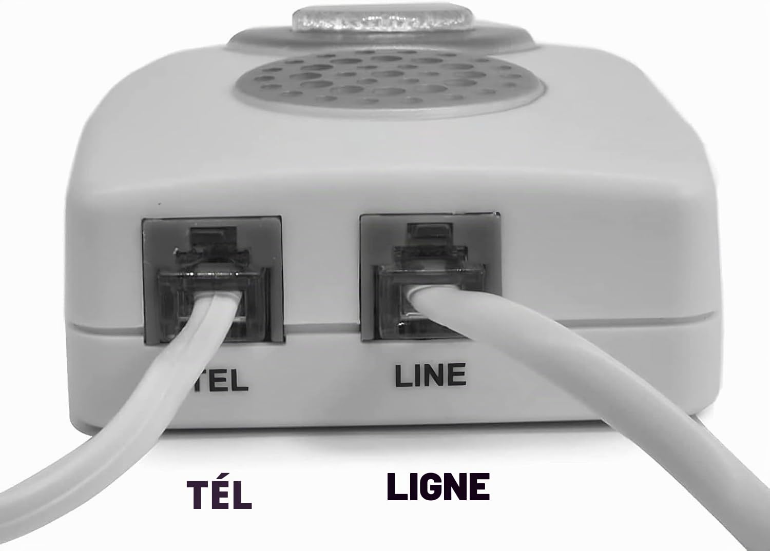 Amplificateur de sonnerie téléphonique VOCA TA002 avec lumière clignotante, jusqu'à 105 dB, pour téléphones fixes, montage mural, idéal pour les environnements bruyants et les personnes malentendantes