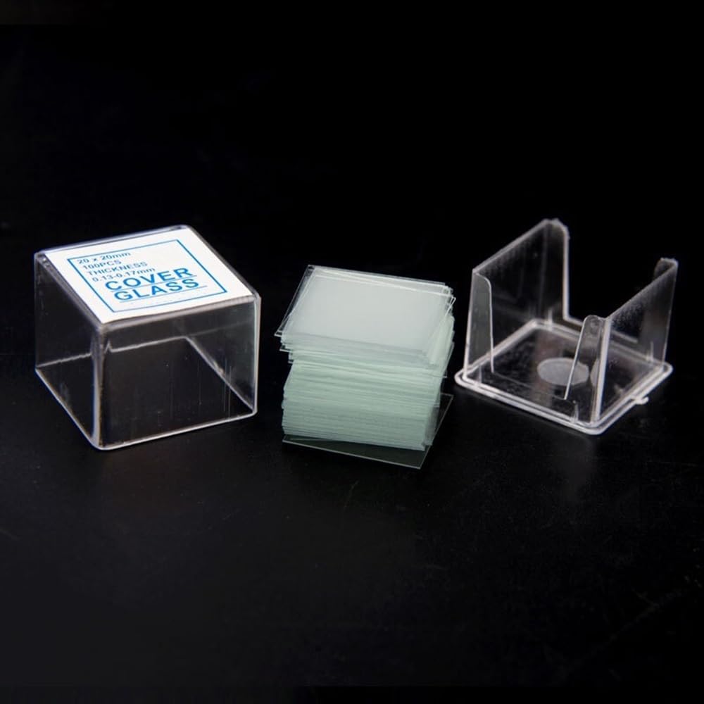 Accessori per microscopio da laboratorio Set di accessori for microscopi biologici Set di esperimenti scientifici di biologia Vetrini di vetro Copri strumenti biologici