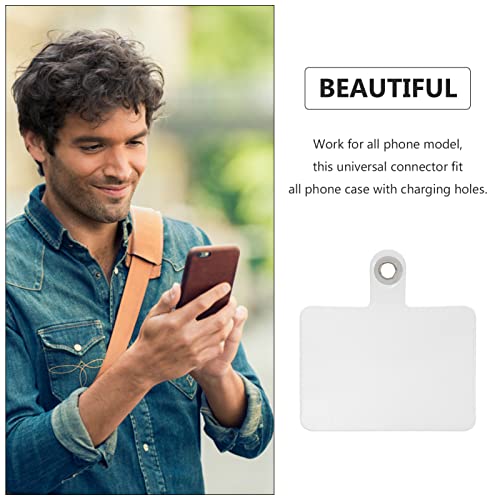 Mikikit Phone Lanyard Crossbody 150 Pcs Safety Crossbody Smartphones Lanyard Transparent Wallet For Coverage Pad Charms Compatible Adhesive- Finger Practical Free Tether Neck Keychain Phone Tabs #TOP3