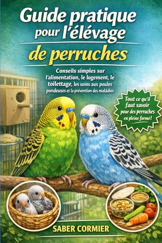 Guide pratique pour l'élevage de perruche: Conseils simples sur l'alimentation, le logement, le toilettage, les soins aux poules pondeuses et la prévention...