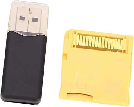بطاقة فلاش Bewinner 2025 لوحدة تحكم الألعاب NDS 3DS 2DS XL، بطاقة ذاكرة فلاش ASIC Chip مع قارئ USB، ذاكرة ألعاب فيديو (ذهبية)