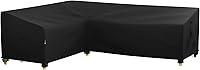 Vista 9 de iBirdie Funda para Muebles de Patio Exterior que se ajusta a 83 x 104 pulgadas, 80 x 102, 82 x 100 Sofá Seccional en Forma de L, Impermeable