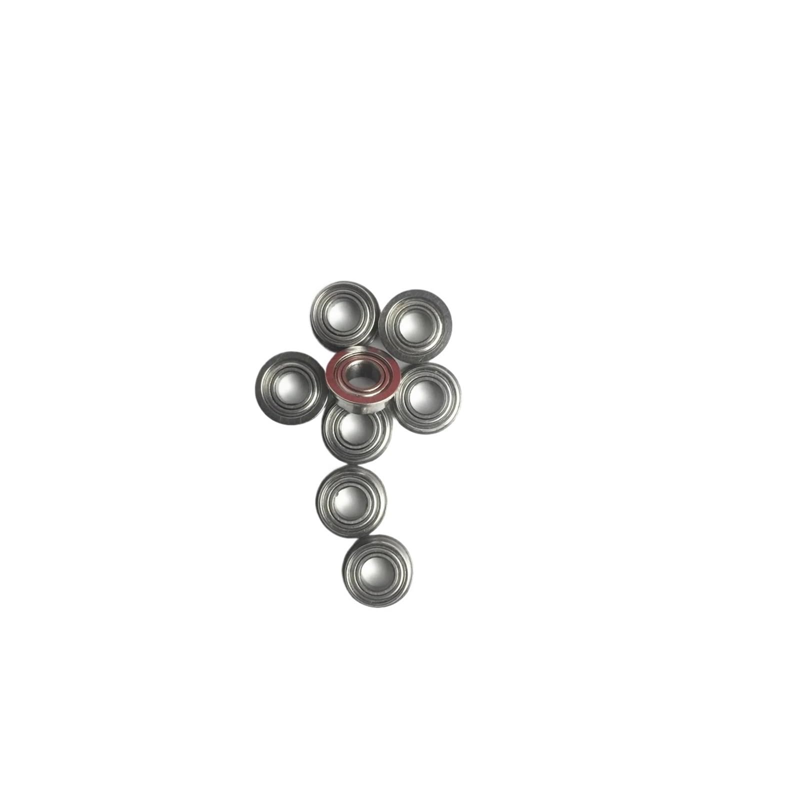 NOBIRTBSA 10PCS F628ZZ Flange Bearing 8x24x8 mm ABEC-1 Flange F628 Z ZZ Ball Bearing