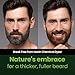 Herb For Men Mustache & Beard Dye (Dark Brown, 1 Pack), PPD-Free Ammonia-Free, Vegan with Natural Ingredients, Odorless, Gentle for Sensitive Skin, No Skin Irritation