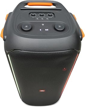 JBL PartyBox 710 800W Wireless, Bluetooth, Splashproof, Speaker with Lights (JBLPARTYBOX710AM) + Wireless Two Microphone System with Receiver + AUX Cable + Microfiber Cloth