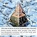 Orgone Pyramid-Black Tourmaline-Crystal-Chakra Balancing Orgone Energy Generator- Nubian Orgonite Pyramid for Spiritual Healing, Meditaion, Yoga, Reiki Gifts, Office and Home Decor