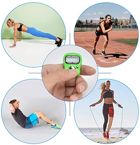 Electronic Finger Counter, 7-Pack Resettable 5 Digit Lcd Electronic Digital Display Finger Hand Tally Counter Counting #TOP5