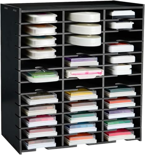 36-grid ink pad rack, wall-mount organizer for standard ink pads