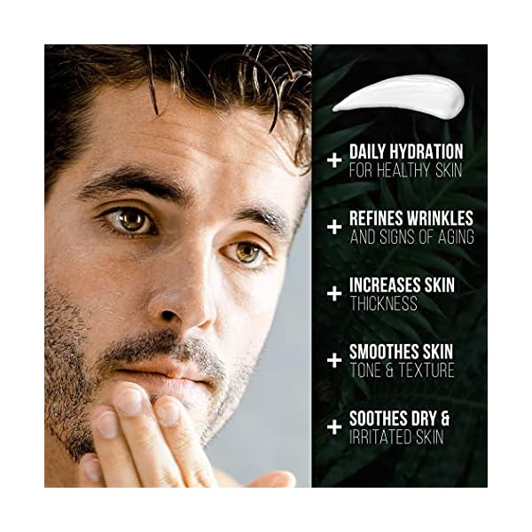 RUGGED-DAPPER-Age-Damage-Defense-Facial-Moisturizer-Dual-Purpose-Face-Lotion-Aftershave-for-Men-4-Oz RUGGED & DAPPER Age Defense Mens Face Moisturizer | 4oz | Hydrating Mens Face Lotion | Unscented + Anti- Aging Formula for Clear Skin | Natural Ingredients | Made in USA