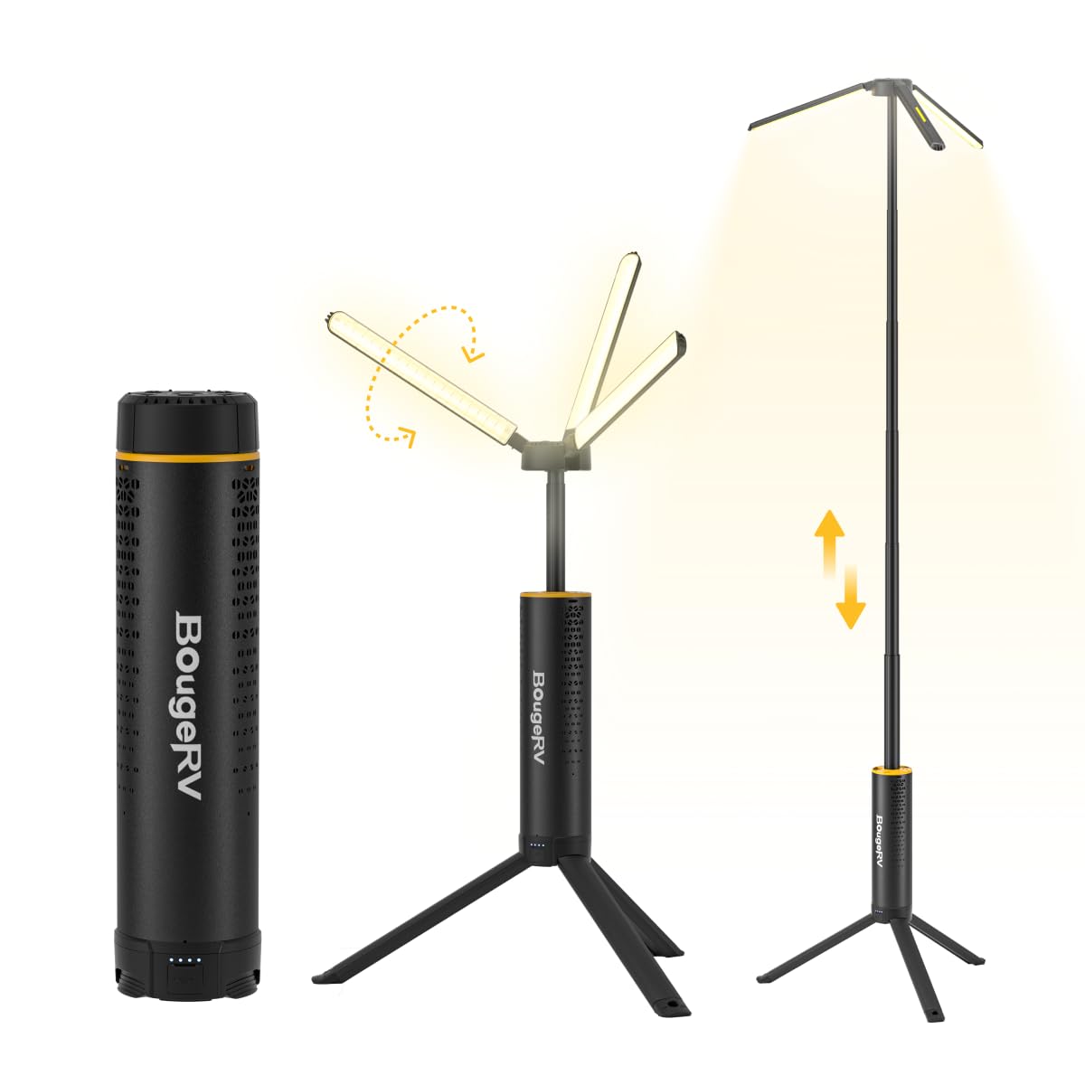 BougeRV LEDランタン TU633 Amazon.com: BougeRV Telescopic Camping Light, 15600mAh