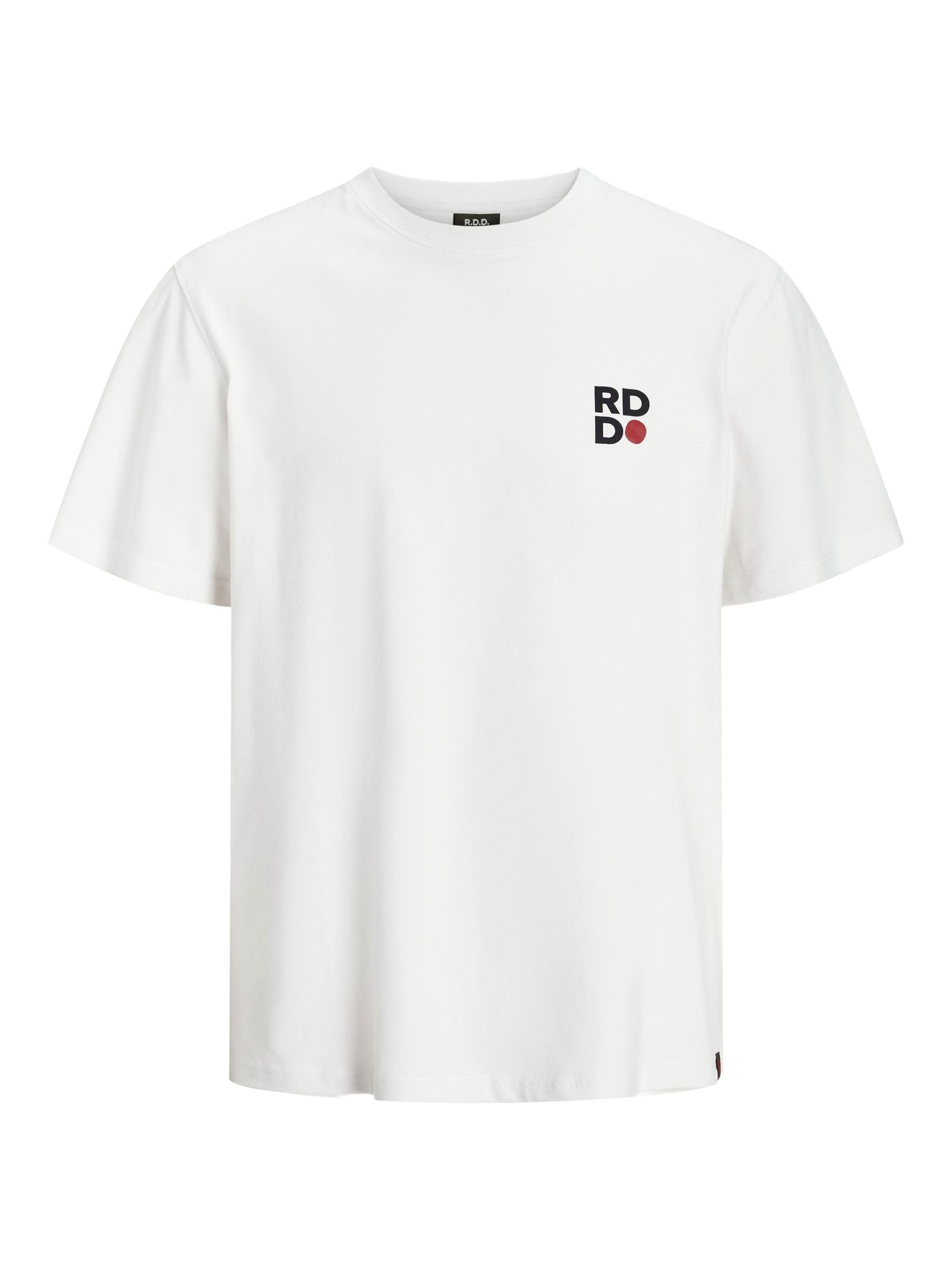 R.D.D. ROYAL DENIM DIVISION Men's Rddfarley Crew Neck Tee S/S, Cloud Dancer, L
