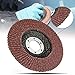 Katzco Grinding Wheels - Flap Grinding Wheels for Angle Grinder - 5 Piece Ideal Grinding, Polishing, Rust Removing, 4 Inch Aluminum Oxide - 240 Grit