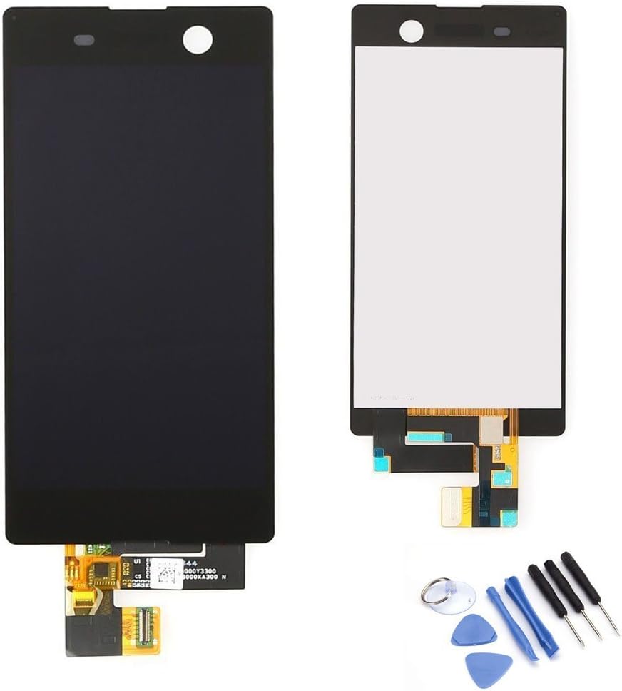 MORESUN-High Quality Full LCD Display Glass Touch Screen Digitizer Assembly Replacement Part for Sony Xperia M5 E5603 E5606 E5653 (Black)