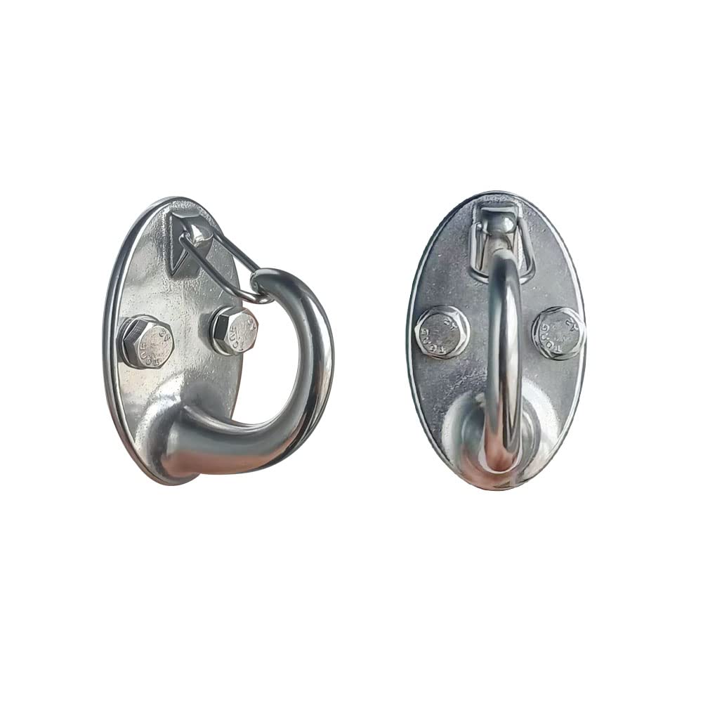 XXHong 2PCS Resistance Band Wall Anchor - 1000Lbs Capacity Stainless Steel Gym Mount