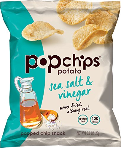 PopChips, Sea Salt & Vinegar Potato Chips, 0.8 Oz (Pack of 1)