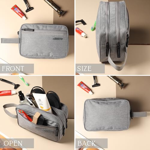 Image of Wooum Multipurpose Toiletry Pouch /Travel Toiletry Organizer /Large Storage Toiletry Bag for Men and Women 9x6x3 Inch- Blue (Light Grey)