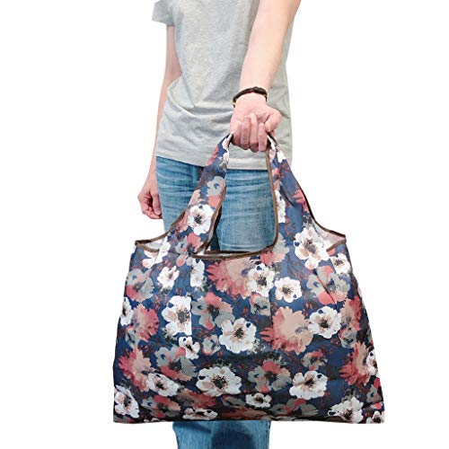 Image of allydrew Large Foldable Tote Nylon Reusable Grocery Bag
